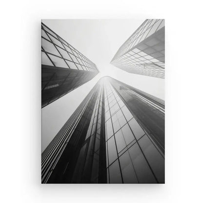 Tableau Buildings Tours Noir et Blanc - Univers Noir et Blanc - #tag1# - #tag2# - #tag3#