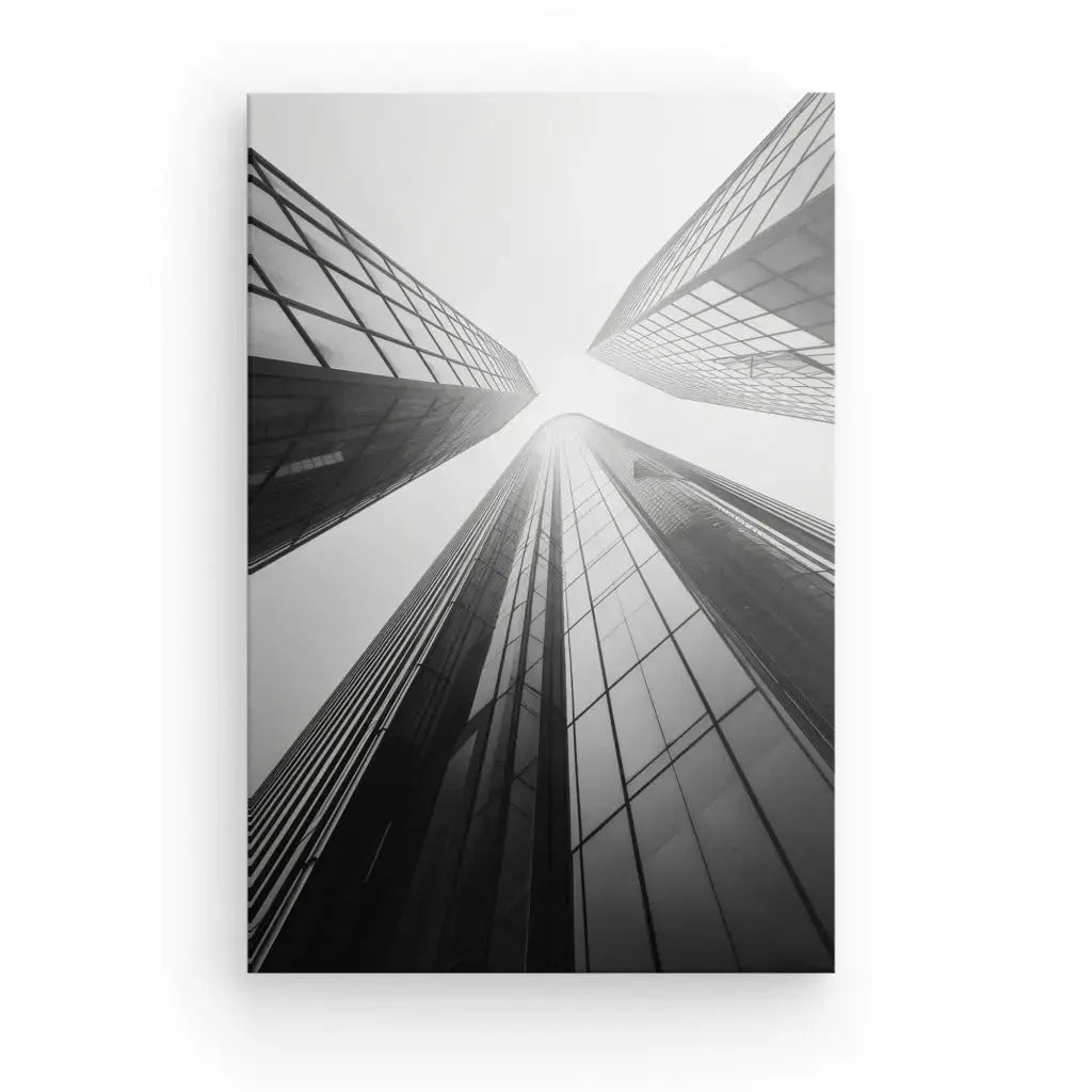 Tableau Buildings Tours Noir et Blanc - Univers Noir et Blanc - #tag1# - #tag2# - #tag3#