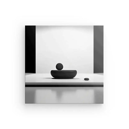 Tableau Carré Relaxation et Paix Noir et Blanc - Univers Noir et Blanc - #tag1# - #tag2# - #tag3#