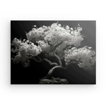 Tableau Cerisier Japonais Arbre Noir et Blanc - Univers Noir et Blanc - #tag1# - #tag2# - #tag3#