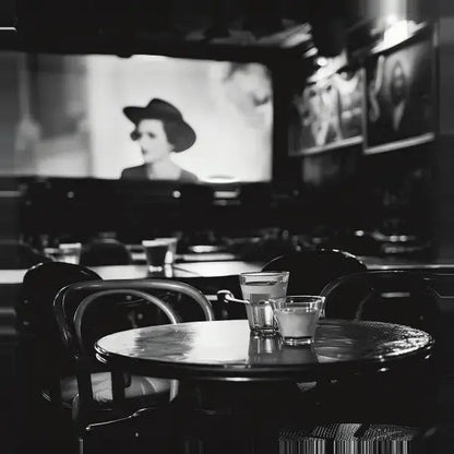 Tableau Cinéma Classique Scène Noir et Blanc - Univers Noir et Blanc - #tag1# - #tag2# - #tag3#