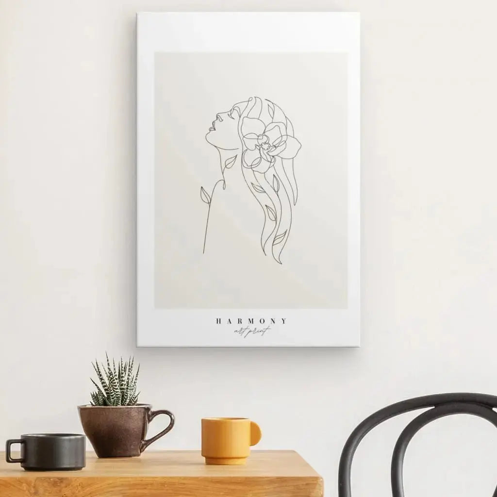 Tableau "Harmonie" Beige Noir et Blanc - Univers Noir et Blanc - #tag1# - #tag2# - #tag3#