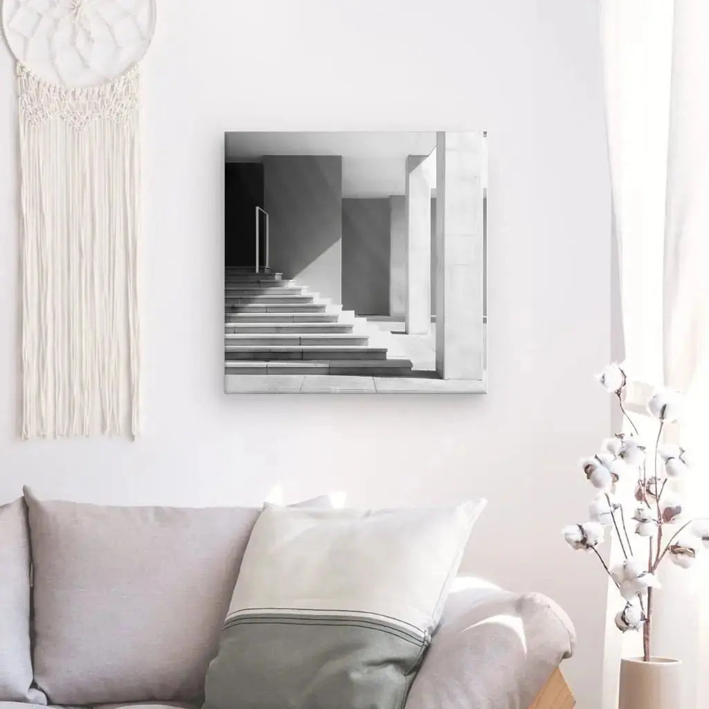 Tableau architecture Bâtiment Pierre Moderne Noir et Blanc - Univers Noir et Blanc - #tag1# - #tag2# - #tag3#