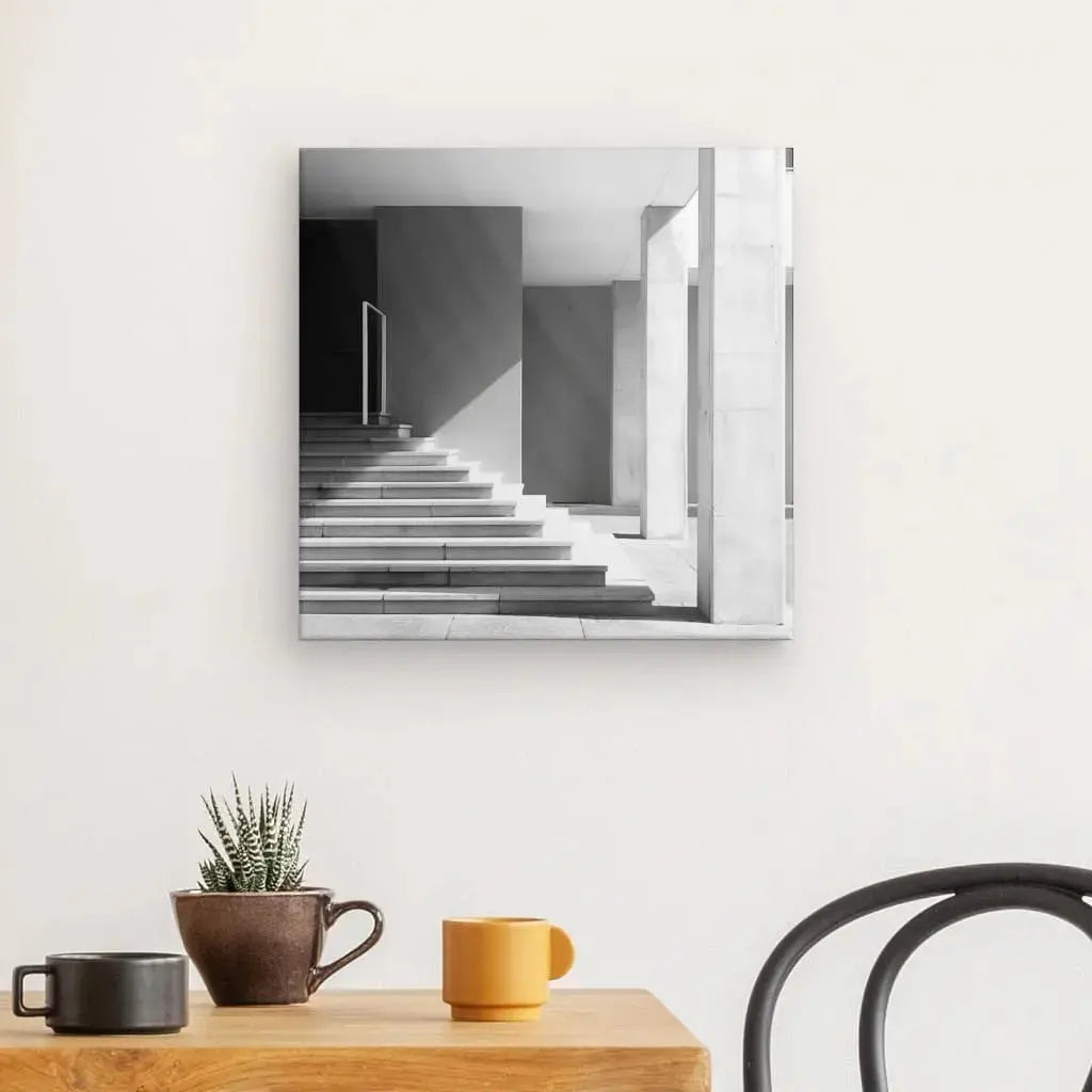 Tableau architecture Bâtiment Pierre Moderne Noir et Blanc - Univers Noir et Blanc - #tag1# - #tag2# - #tag3#