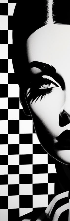 bannière art contemporain noir et blanc UNB