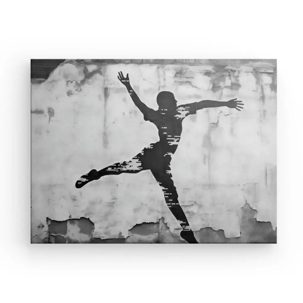 Tableau Basketteur Underground Tag Noir et Blanc