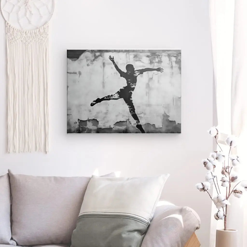 Tableau Basketteur Underground Tag Noir et Blanc